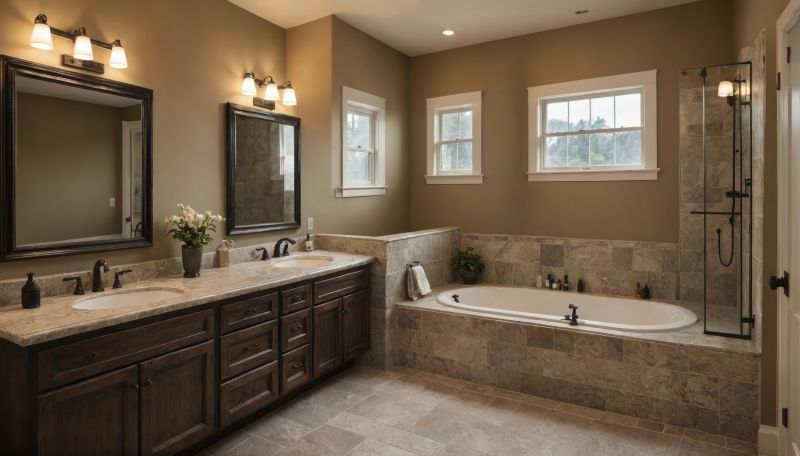 Luxurious Double Sink Area